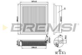 BREMS FA1247 - FILTRI ARIA - AIR FILTER