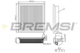 BREMS FA1248 - FILTRI ARIA - AIR FILTER