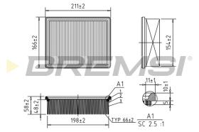 BREMS FA1249 - FILTRI ARIA - AIR FILTER