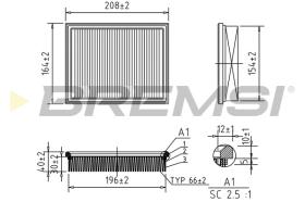 BREMS FA1250 - FILTRI ARIA - AIR FILTER