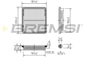 BREMS FA1257 - FILTRI ARIA - AIR FILTER