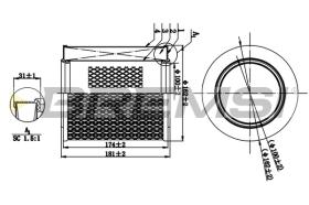 BREMS FA1260 - FILTRI ARIA - AIR FILTER