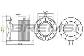 BREMS FA1268 - FILTRI ARIA - AIR FILTER