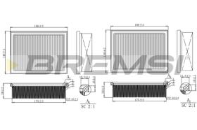 BREMS FA1270 - FILTRI ARIA - AIR FILTER