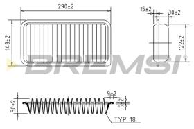 BREMS FA1272 - FILTRI ARIA - AIR FILTER