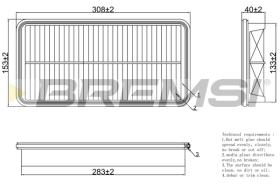 BREMS FA1273 - FILTRI ARIA - AIR FILTER