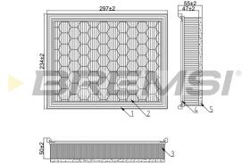 BREMS FA1274 - FILTRI ARIA - AIR FILTER