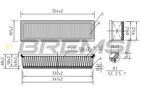 BREMS FA1277 - FILTRI ARIA - AIR FILTER