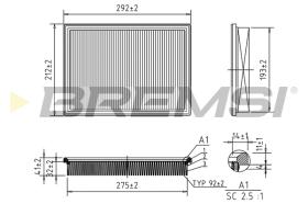 BREMS FA1342 - FILTRI ARIA - AIR FILTER