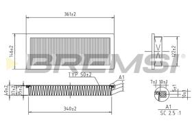 BREMS FA1346 - FILTRI ARIA - AIR FILTER