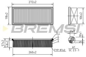 BREMS FA1353 - FILTRI ARIA - AIR FILTER