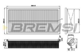 BREMS FA1354 - FILTRI ARIA - AIR FILTER