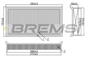 BREMS FA1355 - FILTRI ARIA - AIR FILTER