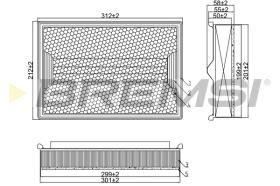 BREMS FA1358 - FILTRI ARIA - AIR FILTER