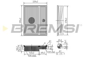 BREMS FA1368 - FILTRI ARIA - AIR FILTER