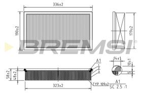 BREMS FA1370 - FILTRI ARIA - AIR FILTER