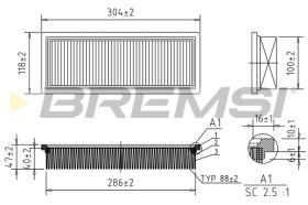 BREMS FA1377 - FILTRI ARIA - AIR FILTER