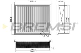 BREMS FA1378 - FILTRI ARIA - AIR FILTER