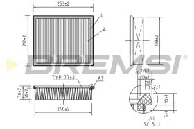 BREMS FA1381 - FILTRI ARIA - AIR FILTER