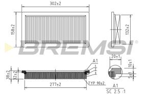 BREMS FA1382 - FILTRI ARIA - AIR FILTER