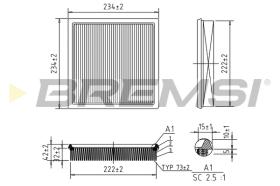 BREMS FA1384 - FILTRI ARIA - AIR FILTER