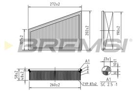 BREMS FA1387 - FILTRI ARIA - AIR FILTER