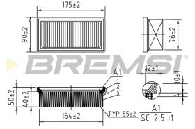 BREMS FA1388 - FILTRI ARIA - AIR FILTER