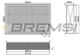 BREMS FA1391 - FILTRI ARIA - AIR FILTER