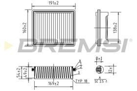 BREMS FA1392 - FILTRI ARIA - AIR FILTER