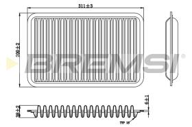 BREMS FA1393 - FILTRI ARIA - AIR FILTER