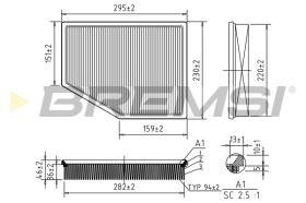 BREMS FA1570 - FILTRI ARIA - AIR FILTER