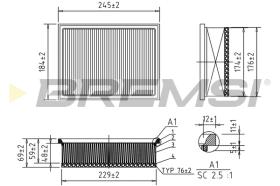 BREMS FA1571 - FILTRI ARIA - AIR FILTER