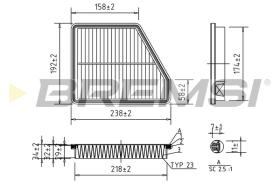 BREMS FA1572 - FILTRI ARIA - AIR FILTER