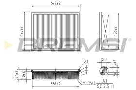 BREMS FA1577 - FILTRI ARIA - AIR FILTER