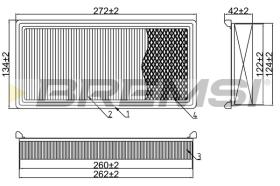 BREMS FA1595 - FILTRI ARIA - AIR FILTER