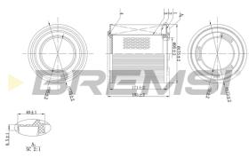 BREMS FA1596 - FILTRI ARIA - AIR FILTER