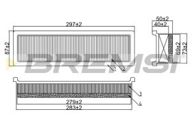 BREMS FA1597 - FILTRI ARIA - AIR FILTER