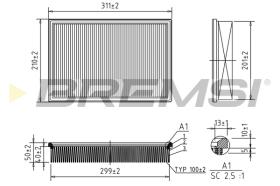 BREMS FA1598 - FILTRI ARIA - AIR FILTER