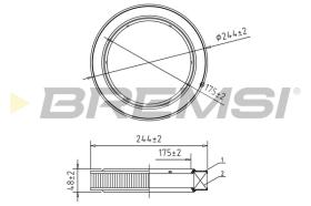 BREMS FA1599 - FILTRI ARIA - AIR FILTER