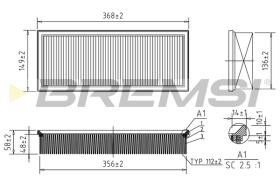 BREMS FA1600 - FILTRI ARIA - AIR FILTER