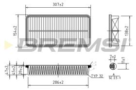 BREMS FA1601 - FILTRI ARIA - AIR FILTER