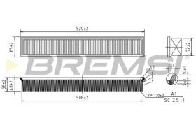 BREMS FA1603 - FILTRI ARIA - AIR FILTER