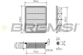 BREMS FA1604 - FILTRI ARIA - AIR FILTER