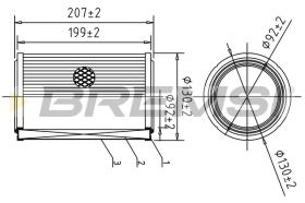 BREMS FA1608 - FILTRI ARIA - AIR FILTER