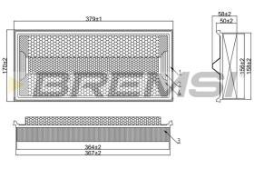 BREMS FA1611 - FILTRI ARIA - AIR FILTER