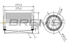 BREMS FA1612 - FILTRI ARIA - AIR FILTER