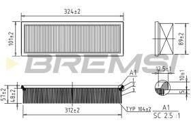 BREMS FA1616 - FILTRI ARIA - AIR FILTER