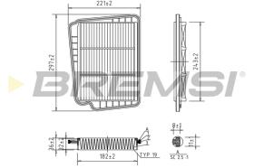 BREMS FA1621 - FILTRI ARIA - AIR FILTER