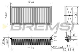 BREMS FA1624 - FILTRI ARIA - AIR FILTER