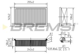 BREMS FA1626 - FILTRI ARIA - AIR FILTER